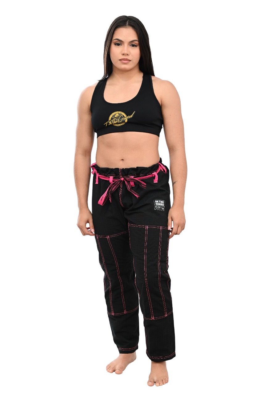 Calça Feminina  Avulsa Linhas PINK, Preta