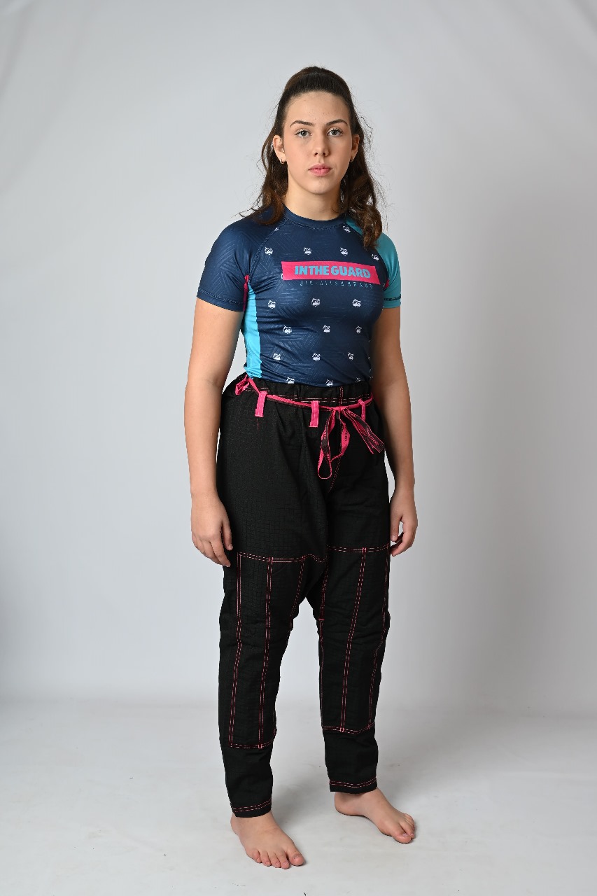 Calça Feminina  Avulsa Linhas PINK, Preta