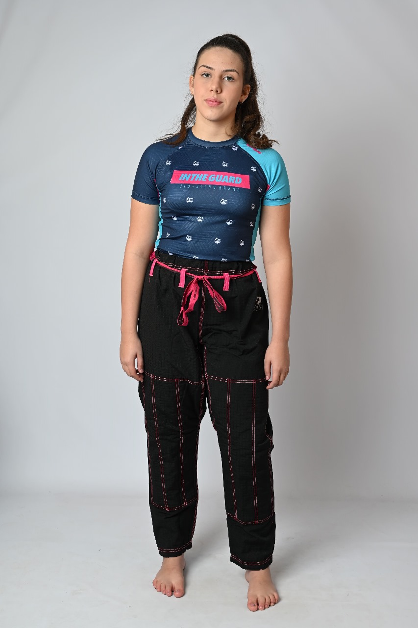 Calça Feminina  Avulsa Linhas PINK, Preta
