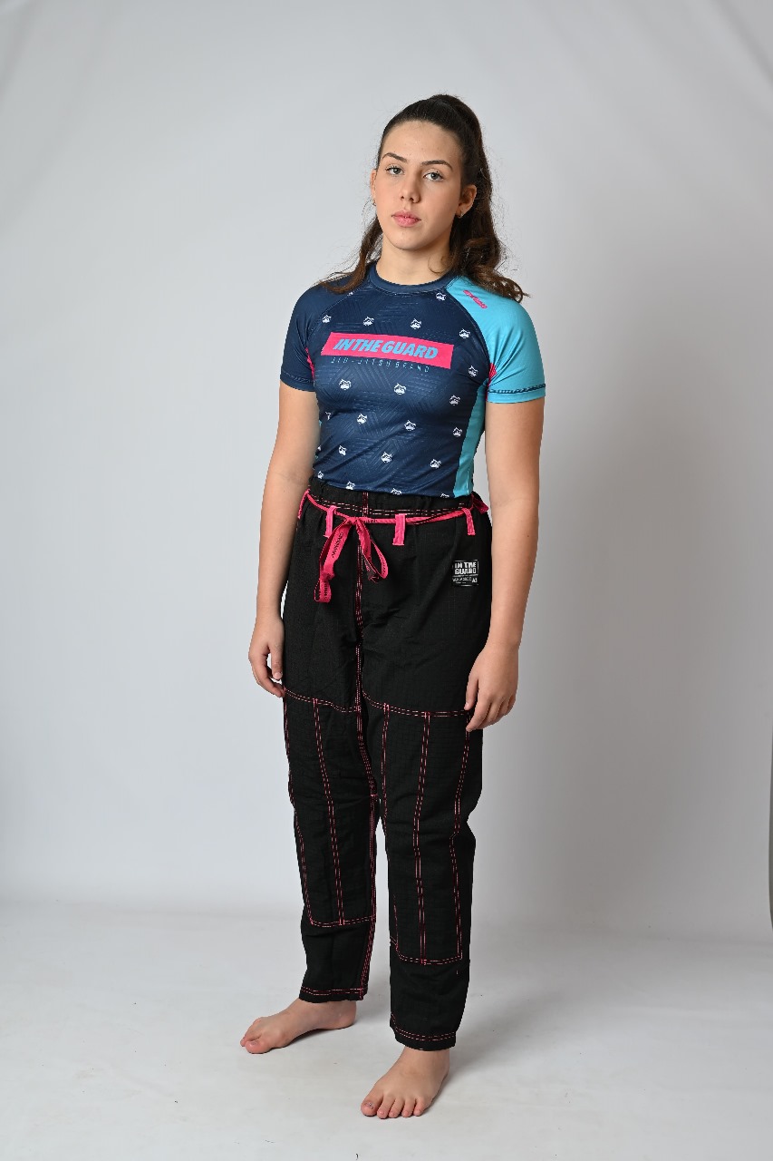 Calça Feminina  Avulsa Linhas PINK, Preta
