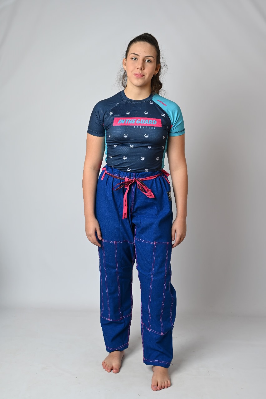 Calça Feminina  Avulsa Linhas PINK, Azul