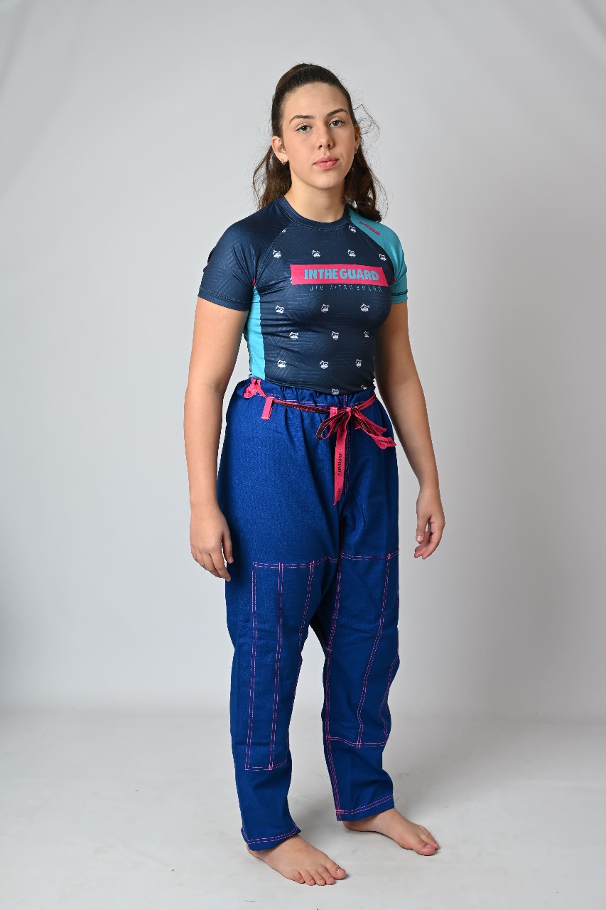 Calça Feminina  Avulsa Linhas PINK, Azul