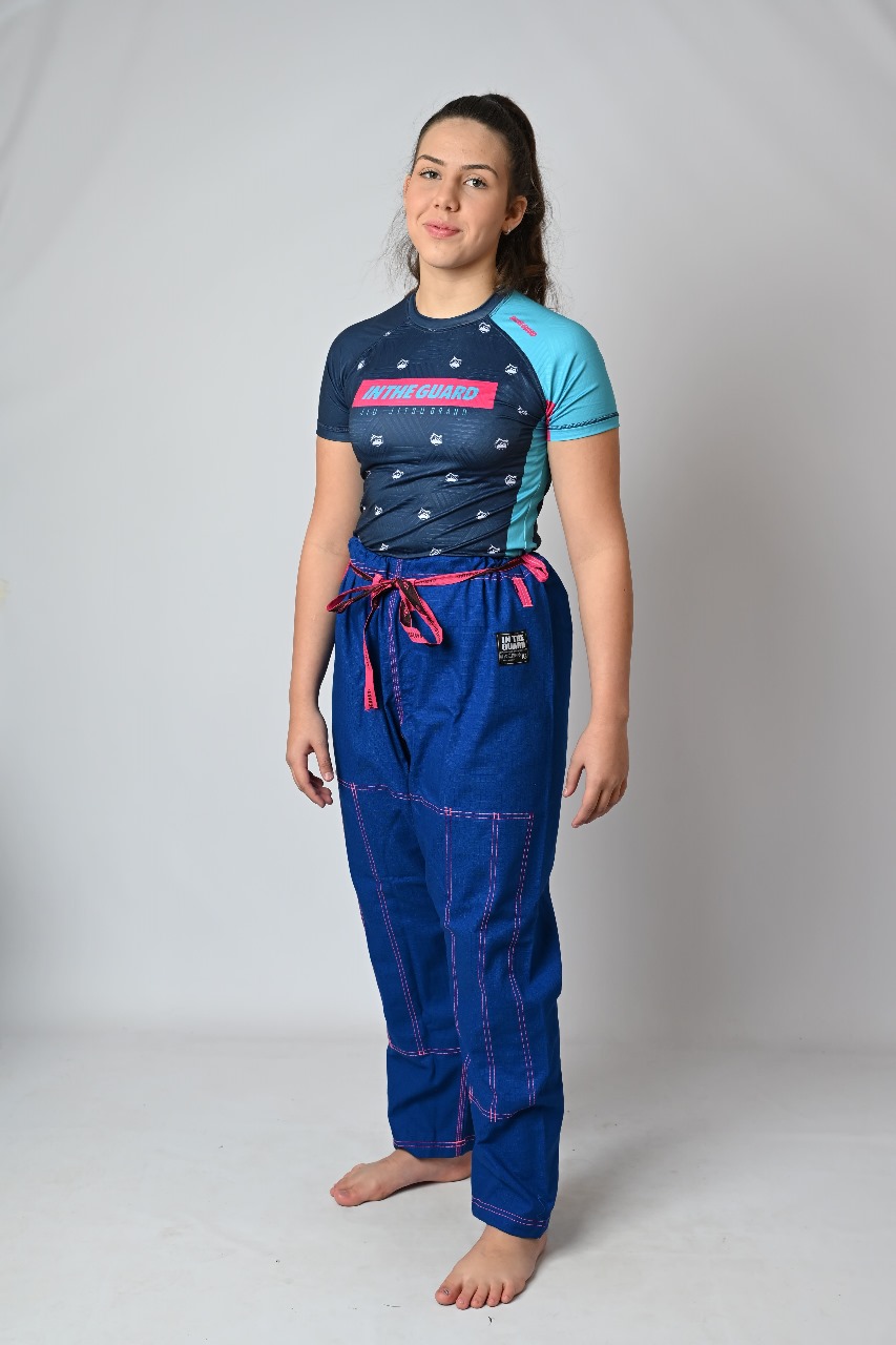 Calça Feminina  Avulsa Linhas PINK, Azul