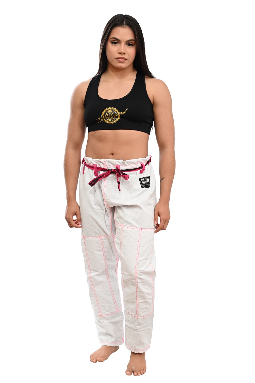 Calça Feminina  Avulsa Linhas PINK, Branco