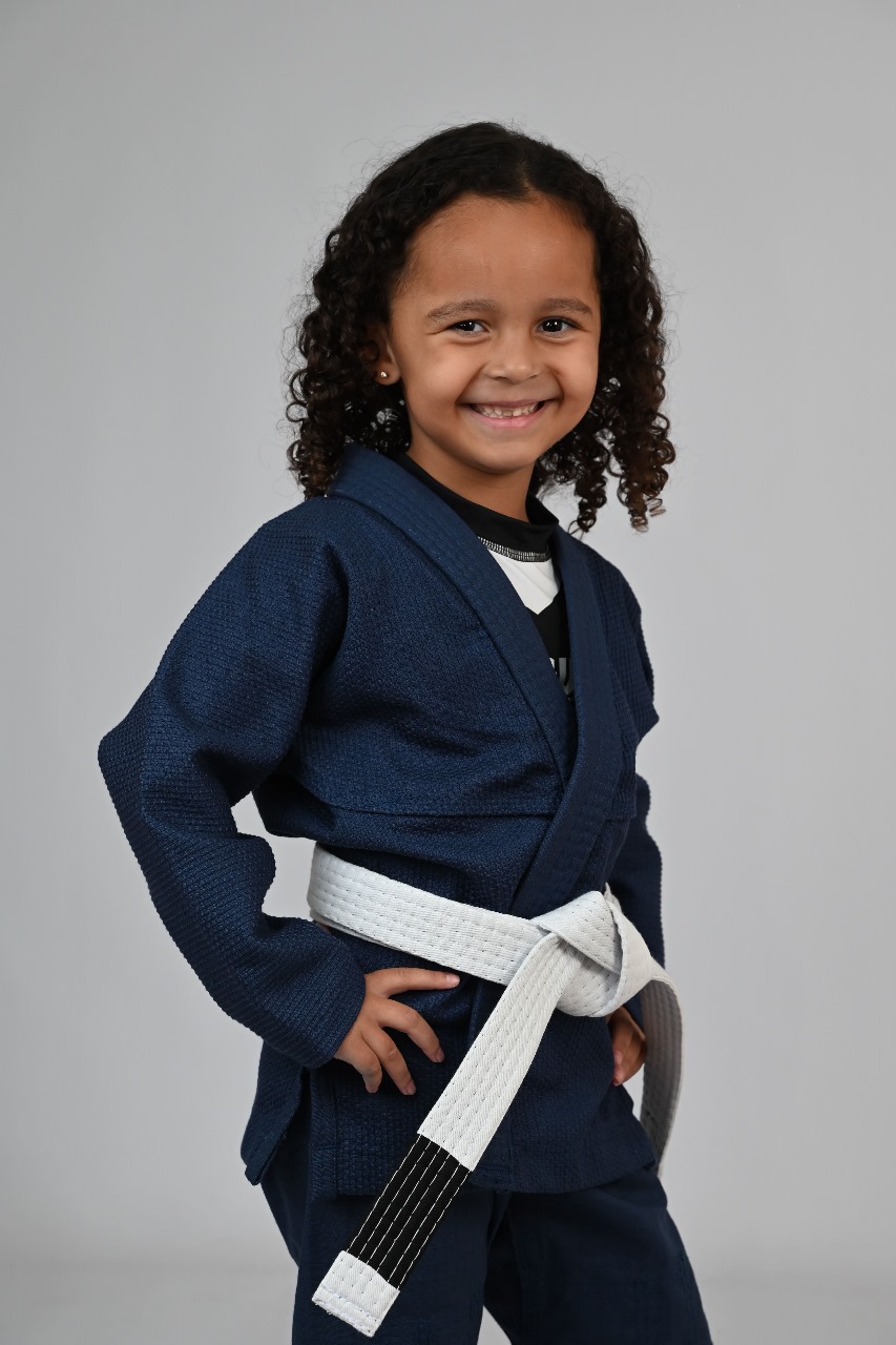 Kimono Feminino MIRIM, 4 e 5 anos. Marinho