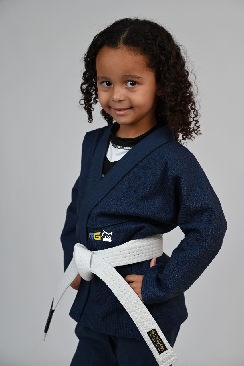 Kimono Feminino MIRIM, 4 e 5 anos. Marinho
