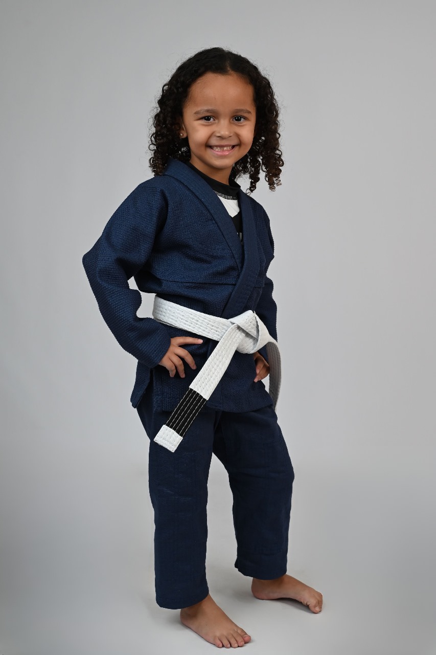 Kimono Feminino MIRIM, 4 e 5 anos. Marinho